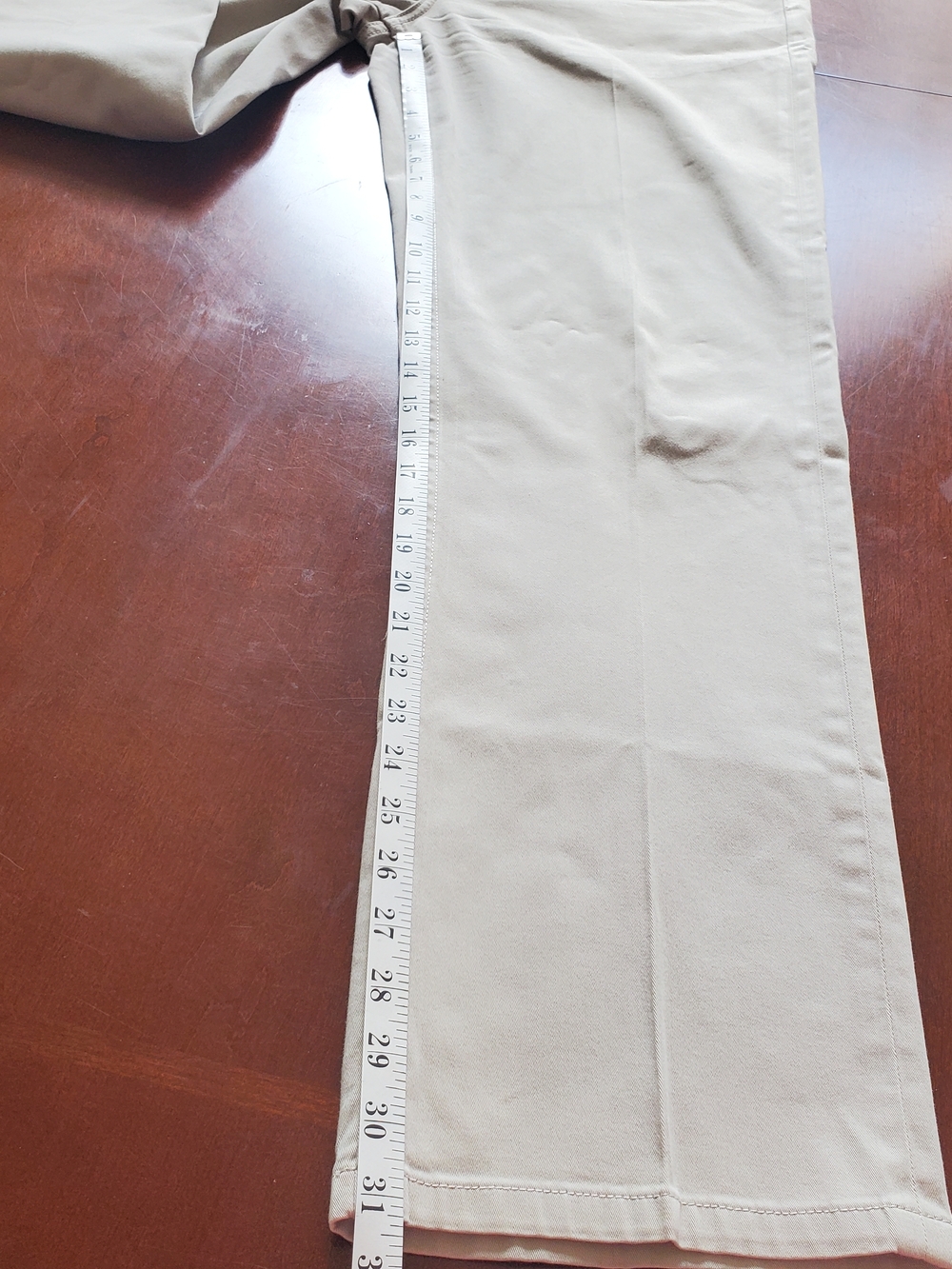 Faconnable Men's Beige Pants With 5 Pocket Design Size 32 - Picture 7 of 8